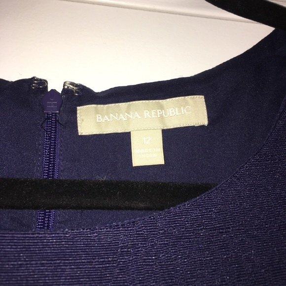 Banana Republic Navy Peplum Top - Picture 2 of 3